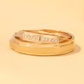 Interlaced Destinies: Intricate 14Karat Gold Couples Rings in Precious Platinum to Rose Gold