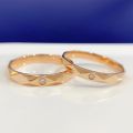 Eternally United: 14K Gold Couples Wedding Bands with Personalized Inscription Inside