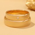 Loves Golden Promise: Exquisite 14K Gold Unisex Rings in White, Yellow & Rose