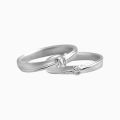 Unbreakable Love 14K Plated Couples Knot Design Wedding Rings