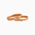 Unbreakable Love 14K Plated Couples Knot Design Wedding Rings