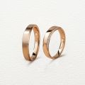 Designer Style Unisex 14K Rose Gold Plated Infinity Couple Rings