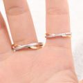 True Loves Reflection: Mirror Image 14K Gold Couple Rings in Platinum, Gold, and Rose Gold