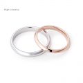 Couples commitment to ring engraved with 14K gold ring natural diamond wedding engagement