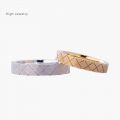 Couples on the ring engraved 14K gold ring fashion simple marriage engagement diamond