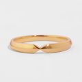 Diagonal 14K Gold Couples Rings - Elegant Design for Engagement, Wedding and Eternal Love