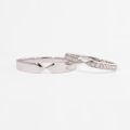 Edgy 18K Gold Couples Rings - Bold Design for Engagement, Wedding, and Eternal Commitment