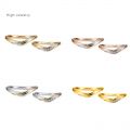 Full Gold 999 ring couple ring custom lettering ring gold wedding engagement wings