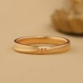 Personalized 18K Alphabet Matching Couple Rings - Wedding, Engagement, and Gift Idea