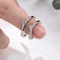 Embossed Love Quotes 18K Gold Genuine PT950 Couple Rings