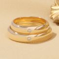 Time-Honored Legacy: Traditional 18K Gold Couples Rings in Platinum, Gold, and Rose Gold