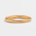 Twist of Love: 10K Gold Intertwined Couple Bands for Wedding, Engagement and More