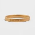 Words of Love Engraved 10K Gold Couple Rings - Wedding, Engagement Bands